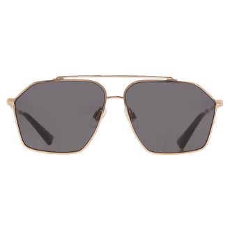 Dolce & Gabbana Dark Grey Pilot Mens Sunglasses DG2303 02/87 61