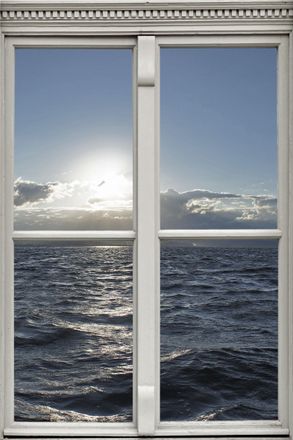 Queence Wandsticker »Meer« Wandsticker, Wandbild, selbstklebend, 3D, Fenster