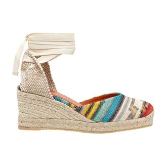Missoni Eva 60 Wedge Espadrille - Dames - Schoenen - Veelkleurig - Maat: 37 EU Leer