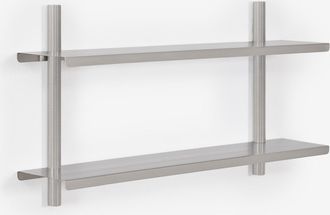 Sklum Estanter&iacute;a De Pared En Acero Inoxidable Eralia Sklum &x2194&xfe0e 90 Cm