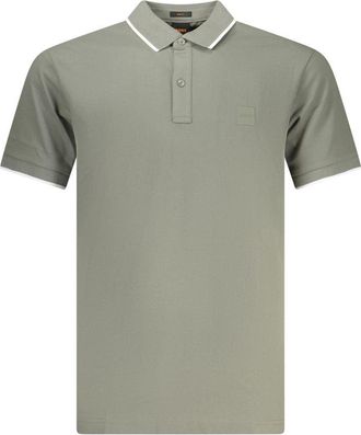 HUGO BOSS Verde Katoenen Slim Fit Heren Polo