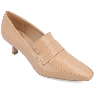 Journee Collection Womens Celina Wide Width Kitten Heel Pumps