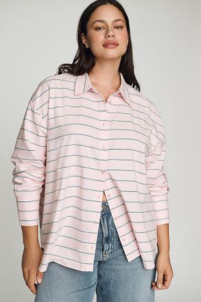 Maeve Oversized Cocoon Buttondown Shirt