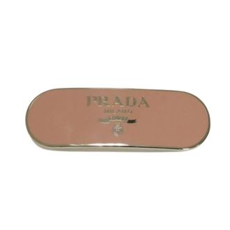 Prada Pre-owned Logo Metal Barrette - Dames - Pre-owned - Roze - Maat: ONE Size
