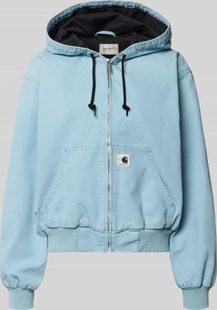 Carhartt Work in Progress Sweatjacke mit Kapuze und K&auml;nguru-Tasche in Mint, Gr&ouml;&szlig;e XS