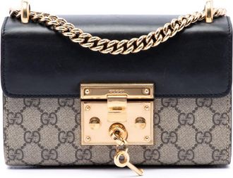 Gucci Pre-owned Gucci Small GG Supreme Padlock Crossbody Ladies 3AJ6OV4DQJ6ILB18