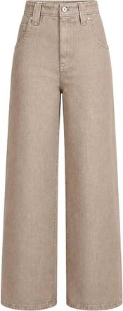 Brunello Cucinelli Beige Lam Denim Baggy Trousers