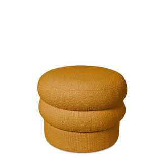 Koketto Home Puff tapizado en mostaza