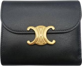 Celine Pre-owned Wallet (bi-fold) - Dames - Vintage Accessoires - Zwart - ONE Size - Leer - Vintage