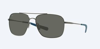 Costa Unisex Canaveral Polarized Sunglasses In Brushed Gray Frame Gray