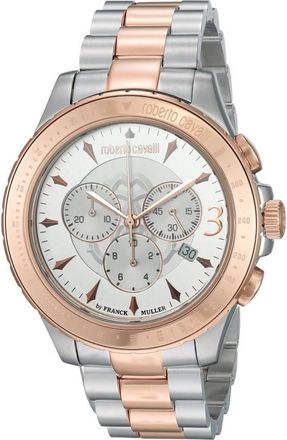 Roberto Cavalli by Franck Muller Chronograph Quartz Silver Dial Mens Watch