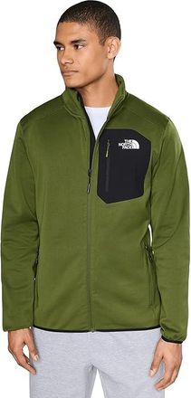 The North Face Crest Full Zip Mens Coat Woodland Green/TNF Black : 2XL