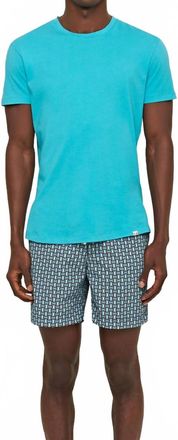 Orlebar Brown Crew Neck T-Shirt In Crystal Sea
