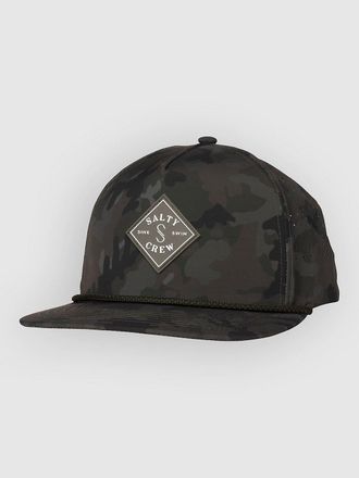 Salty Crew Long Range Snapback Cap camouflage