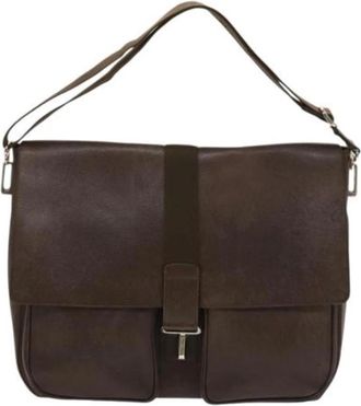 Bulgari Tweedehands leren schoudertassen - Dames - Vintage Handtas - Bruin - ONE Size - Leer - Vintage