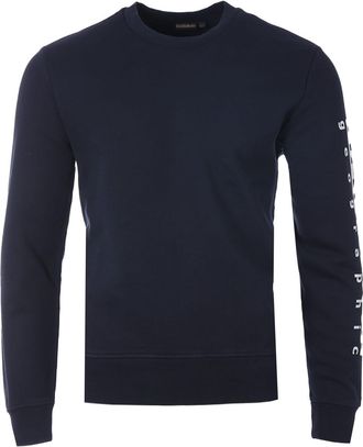 Napapijri Badas Crew Neck Sweatshirt - Blauw Marine