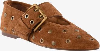 Seychelles Womens Abbey Flat In Brown Suede
