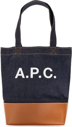 A.P.C. Axel Small Shopper Bag - unisex - Shoppers - Blauw - ONE Size - Katoen - Tassen