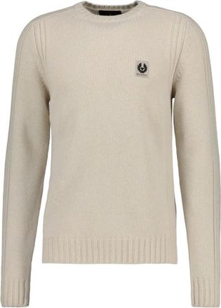 Belstaff Maglione Girocollo Watch - - Knitwear - Uomo - Beige - 2XL