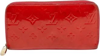 Louis Vuitton Tweedehands leren portemonnees - Dames - Vintage Accessoires - Rood - ONE Size - Vintage