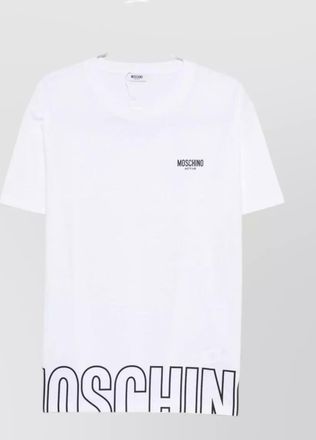 Moschino short sleeve crew neck straight hem t-shirt
