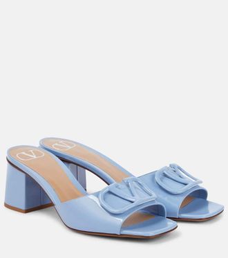 Valentino Garavani VLogo Signature patent leather mules