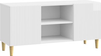 vidaXL Mueble De Tv 102 X 34,5 X 50 Cm Brillante Madera De Ingenier&iacute;a Vidaxl