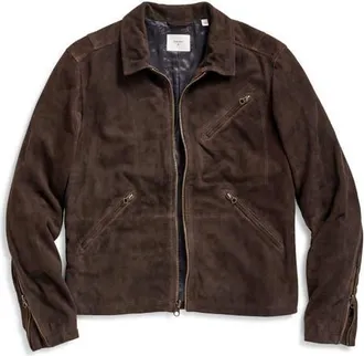 Billy Reid Blake Suede Jacket in Chocolate at Nordstrom, Size Small