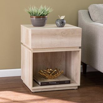 SEI Mortayne Side Table With Charging Station
