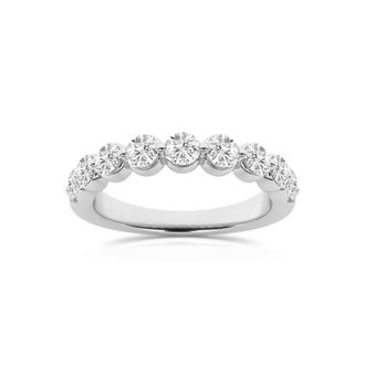 Grown Brilliance 1.00 Carat 14K White Gold Round Cut Lab Grown Diamond Wedding for Women -Color/Clarity-G+VS