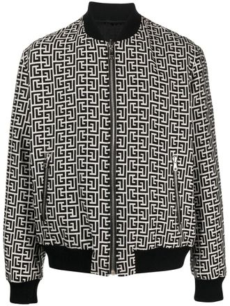 Balmain Omkeerbaar bomberjack - Zwart