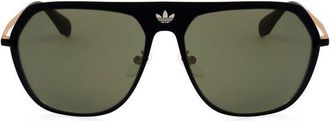 adidas Unisex Black Aviator Sunglasses OR0037