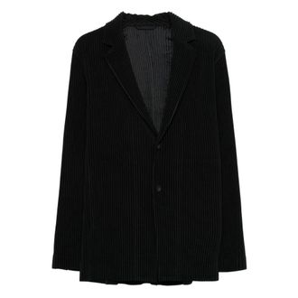 Issey Miyake Jacket - male - Issey Miyake - Blazers - Blue - L - Jackets