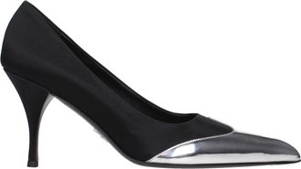 Prada Mujers Escote de raso Negro/Plata