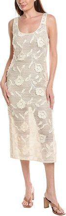 Milly Sequin Crochet Cover-Up Maxi Dress