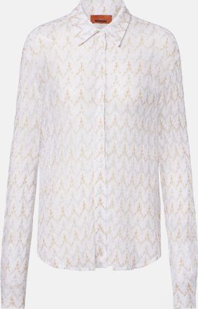 Missoni Camicia in maglia traforata in lam&eacute;