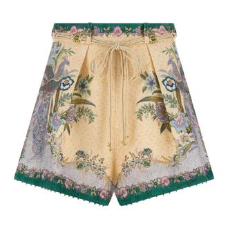 Zimmermann Short Shorts, female, Multicolor, Size: XS Indra Tuck Short