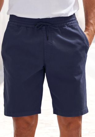 John Devin Shorts JOHN DEVIN Bermuda, Herren, Gr. XXL (60/62), N-Gr, navy, Web, Obermaterial: 97% Baumwolle, 3% Elasthan, unifarben, regular fit kurz, Hosen Shor
