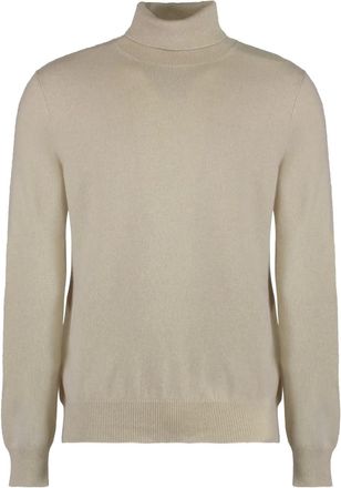 Moorer Maglione a coste con collo alto - Toni neutri