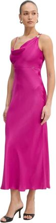 Twinset Satin Slip Dress - Dames - Feestkleedjes - Roze - M - Kleedjes