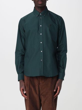 Ami Shirt Men color Bottle Green