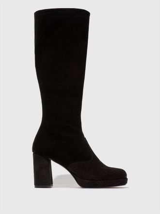 FLY London Womens Zip-Up Boots In Black