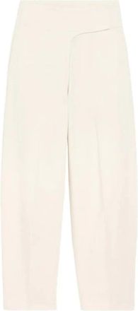 Ami Wrapped Belted Ballon Fit Jeans - Dames - Wijde Broeken - Beige - W28 - Katoen - Broeken