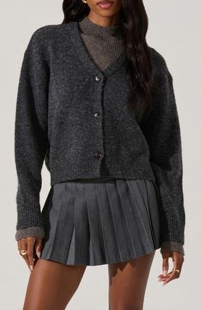 ASTR the Label Layered Turtleneck Sweater in Charcoal at Nordstrom Rack, Size X-Small
