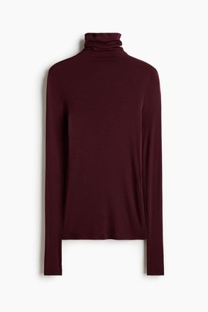 H&M Turtleneck-Shirt aus Pima-Baumwolle - Red