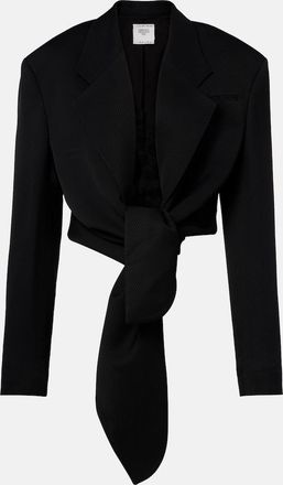 Calvin Klein Petunia striped cropped jacket