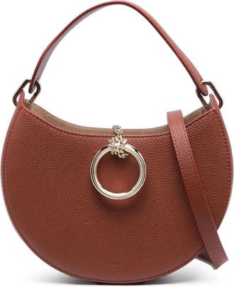 Chlo&eacute; Handbags, female, Brown, Size: ONE SIZE Arl&egrave;ne Leather Shoulder Bag