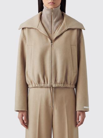 Sportmax Bomber in lana con collo alto e chiusura a zip