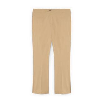 Fiorella Rubino Broeken, Dames, Beige, M, Straight Broeken