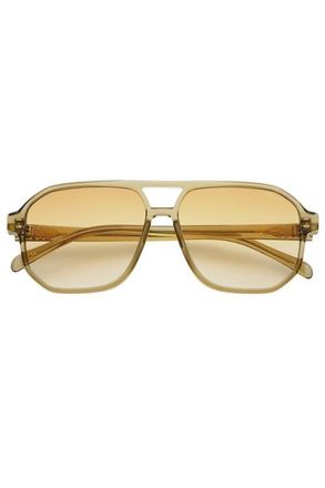 Freyrs Eyewear Billie Aviator Sunglasses in Olive at Nordstrom